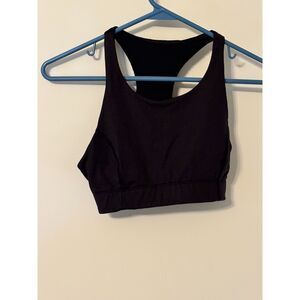 Outdoor Voices Black Racerback Sports Bra XS Medium Support